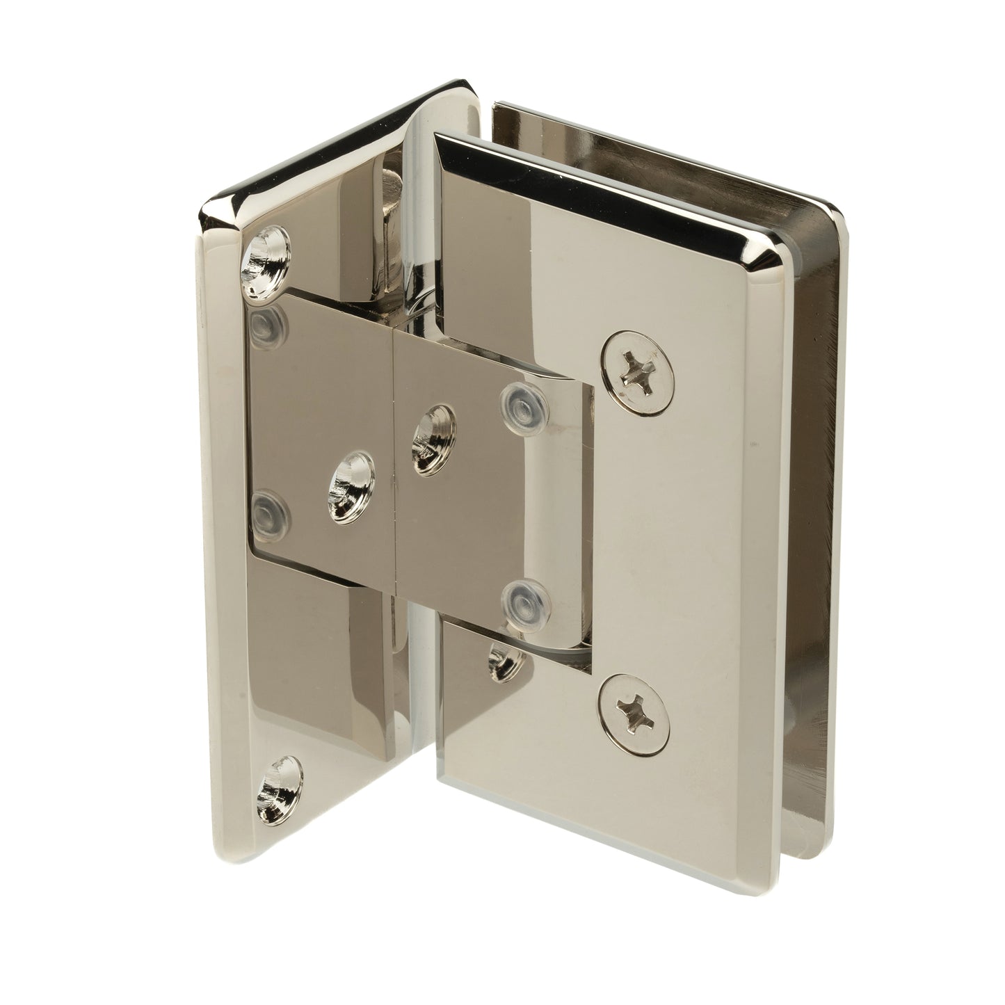 Adjustable Wall Mount Offset Heavy Duty Hinge with Beveled Edges