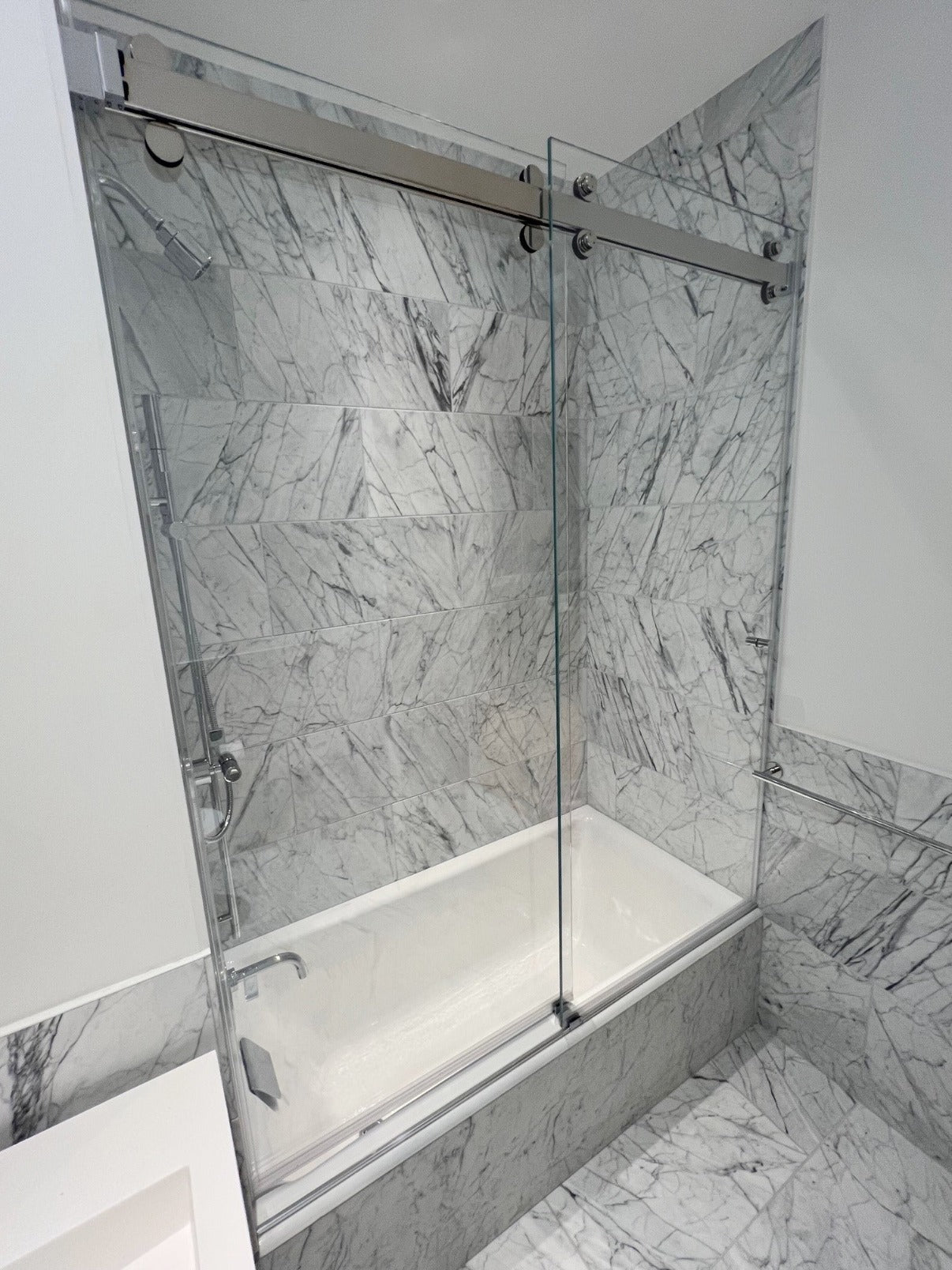 Vista Series Frameless Sliding Shower Door Kit