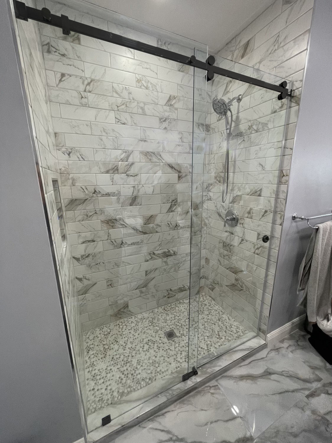 Tahoe Series Frameless Sliding Shower Door Kit