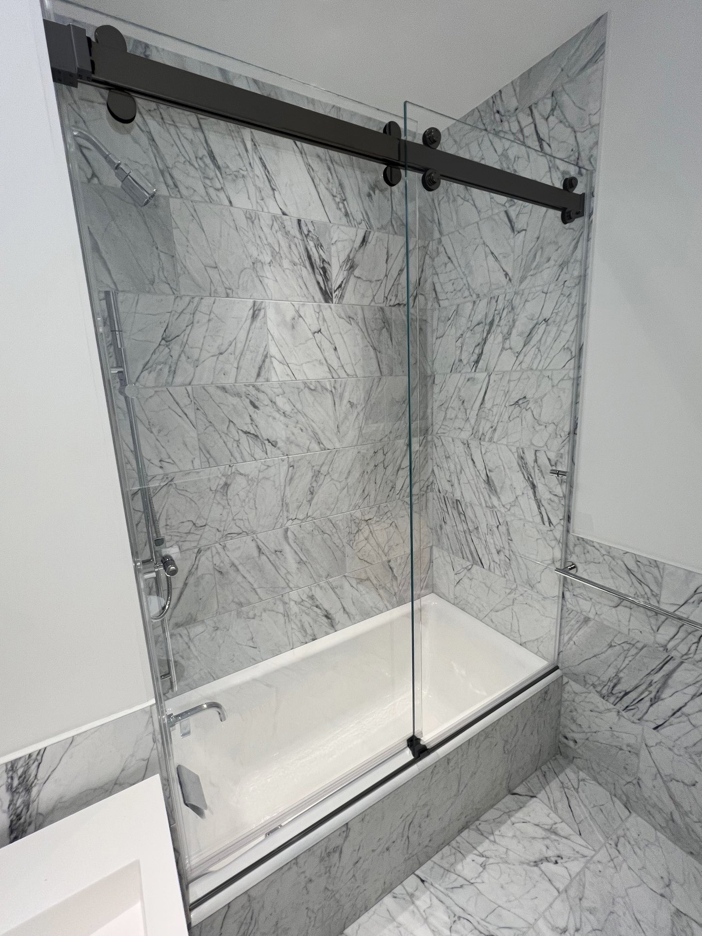 Vista Series Frameless Sliding Shower Door Kit