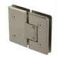 Adjustable 180 Degree Heavy Duty Glass-to-Glass Hinge with Beveled Edges