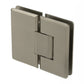 Adjustable 180 Degree Heavy Duty Glass-to-Glass Hinge with Beveled Edges