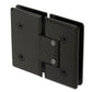 Adjustable 180 Degree Heavy Duty Glass-to-Glass Hinge with Beveled Edges