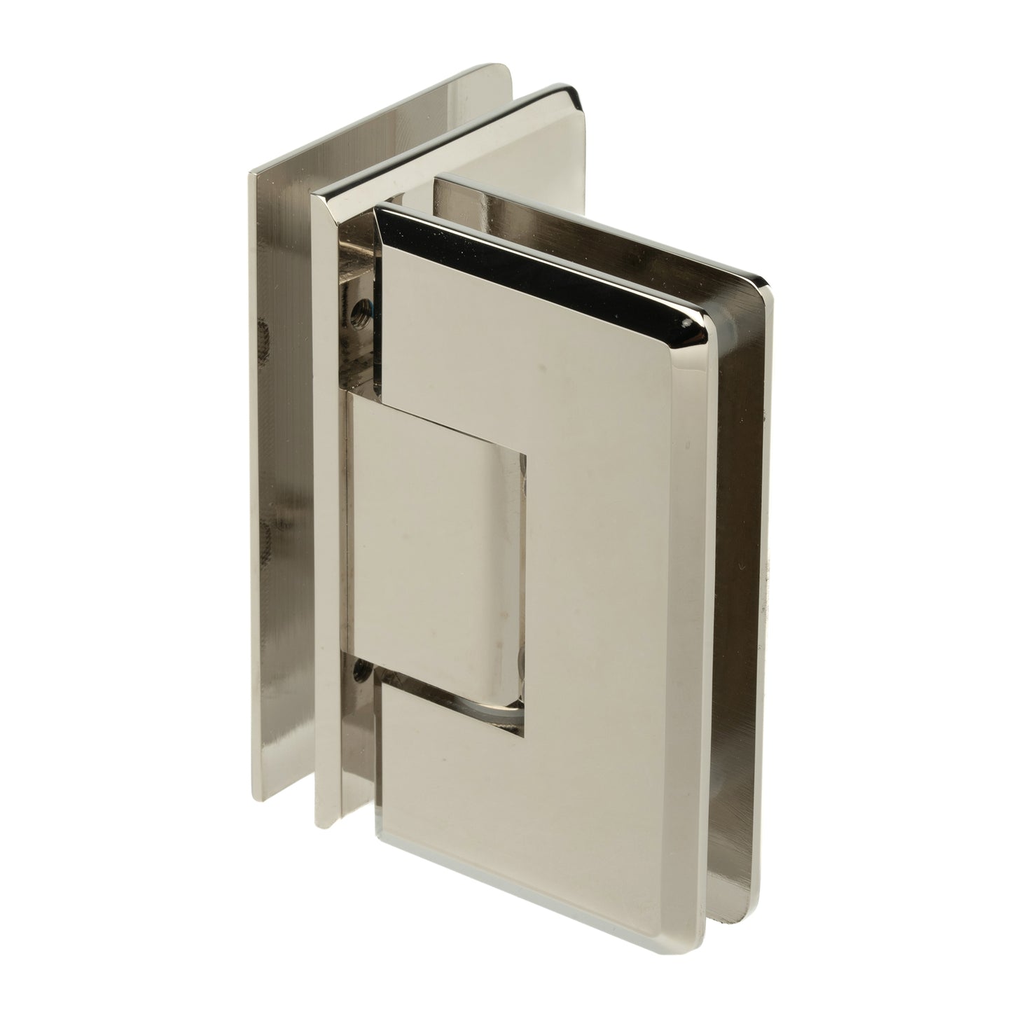 90 Degree Heavy Duty Glass-to-Glass Hinge with Beveled Edges