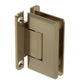 Adjustable Wall Mount Full Back Plate Standard Hinge with Beveled Edges