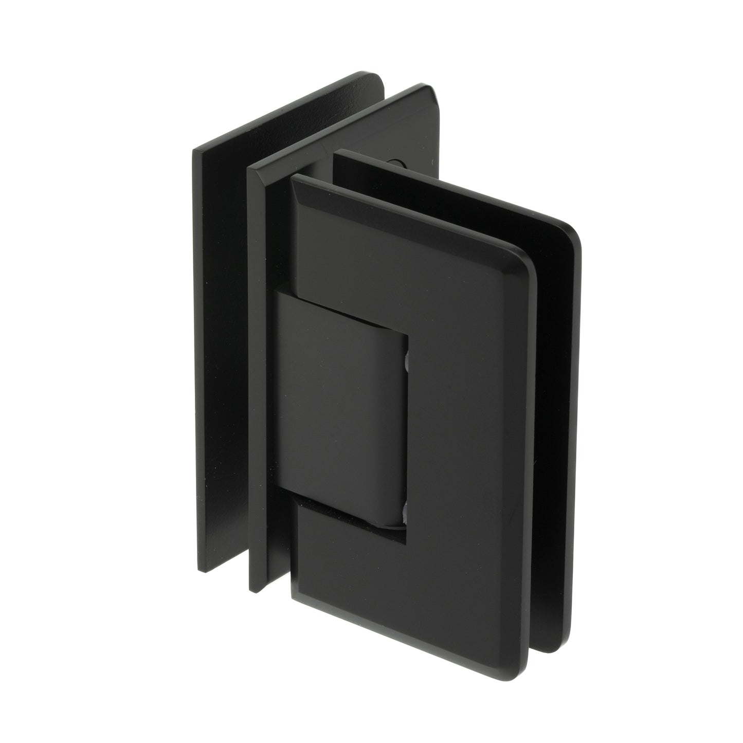 90 Degree Standard Duty Glass-to-Glass Hinge with Beveled Edges