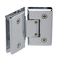 Adjustable 135 Degree Standard Duty Glass-to-Glass Hinge with Beveled Edges