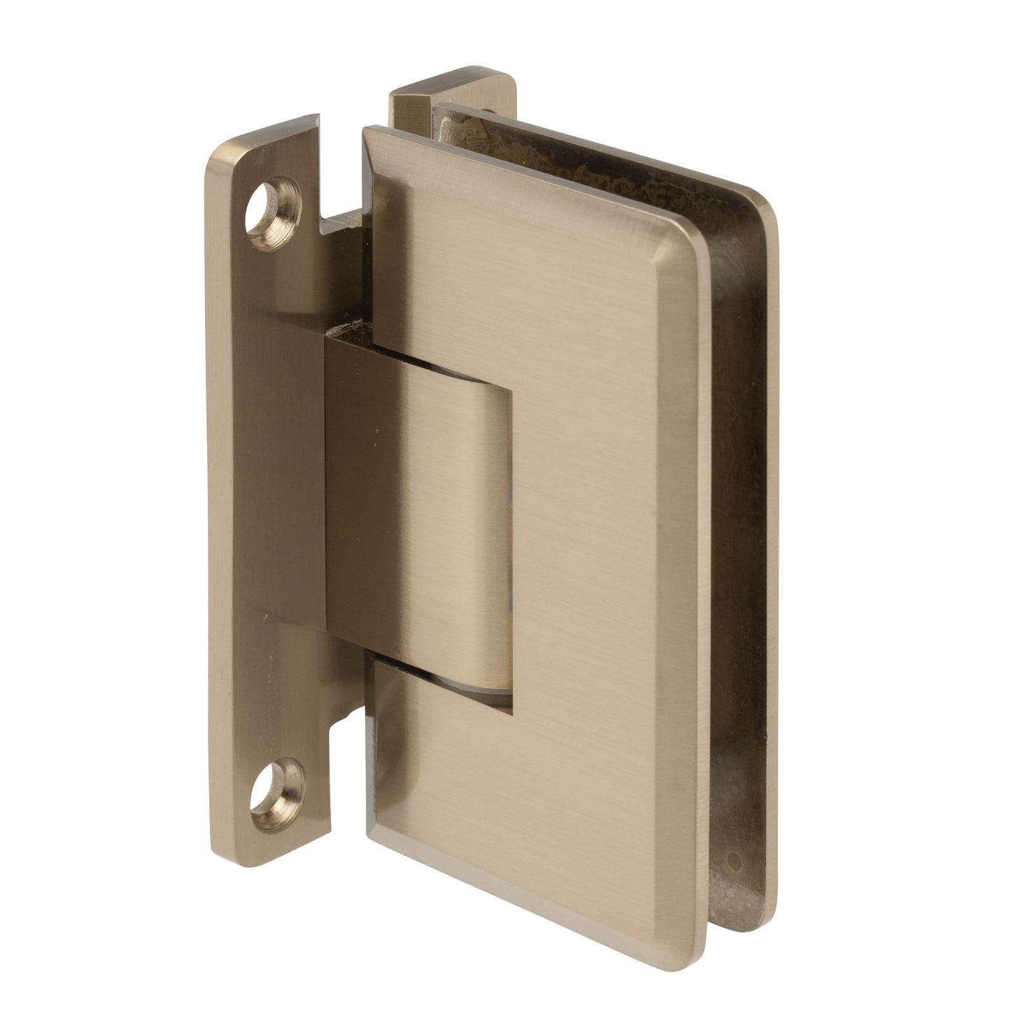 Adjustable Wall Mount Full Back Plate Hinge - Heavy Duty with Beveled Edges