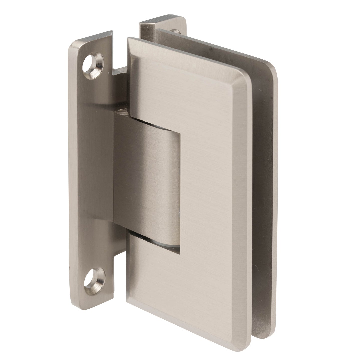 Adjustable Wall Mount Full Back Plate Hinge - Heavy Duty with Beveled Edges