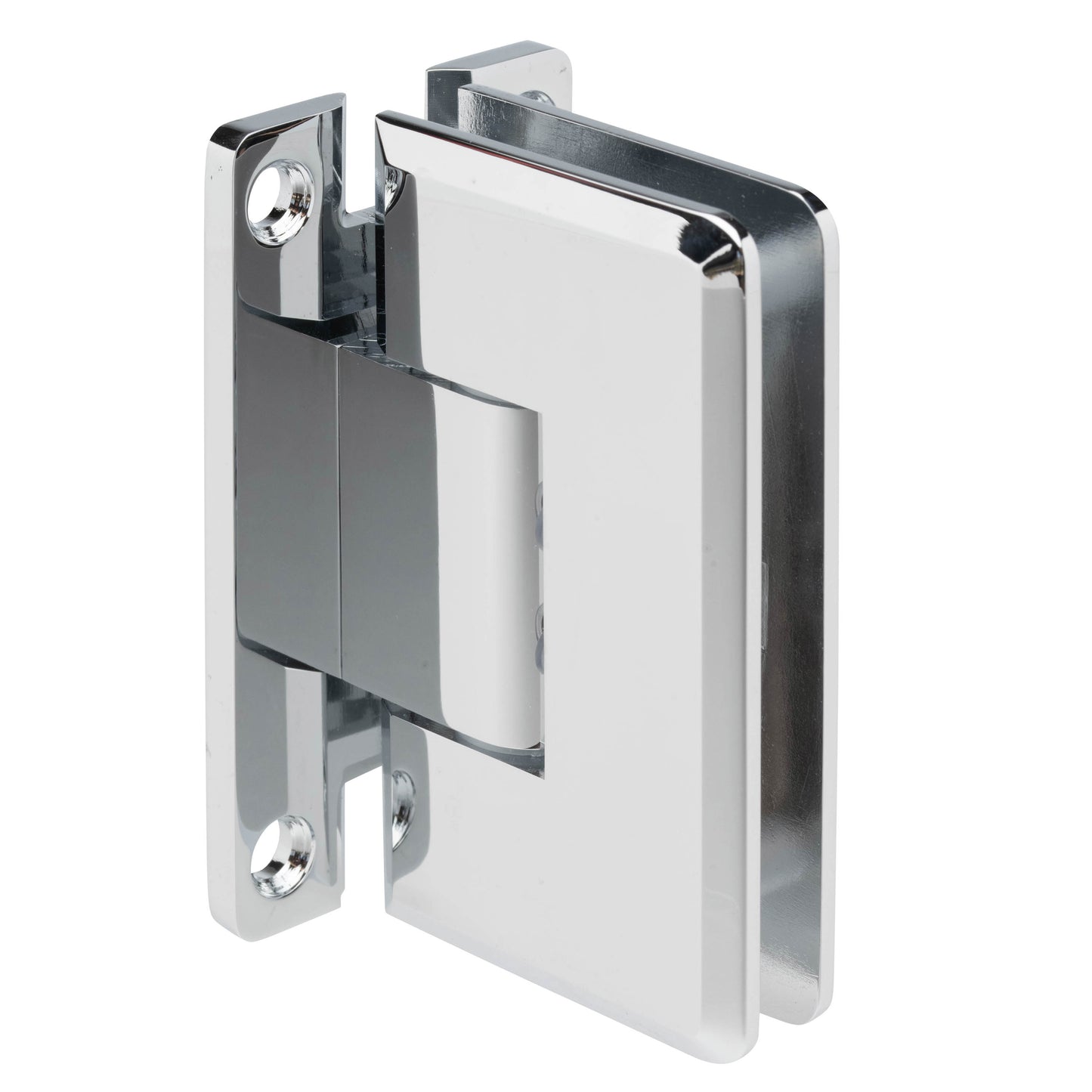 Adjustable Wall Mount Full Back Plate Hinge - Heavy Duty with Beveled Edges