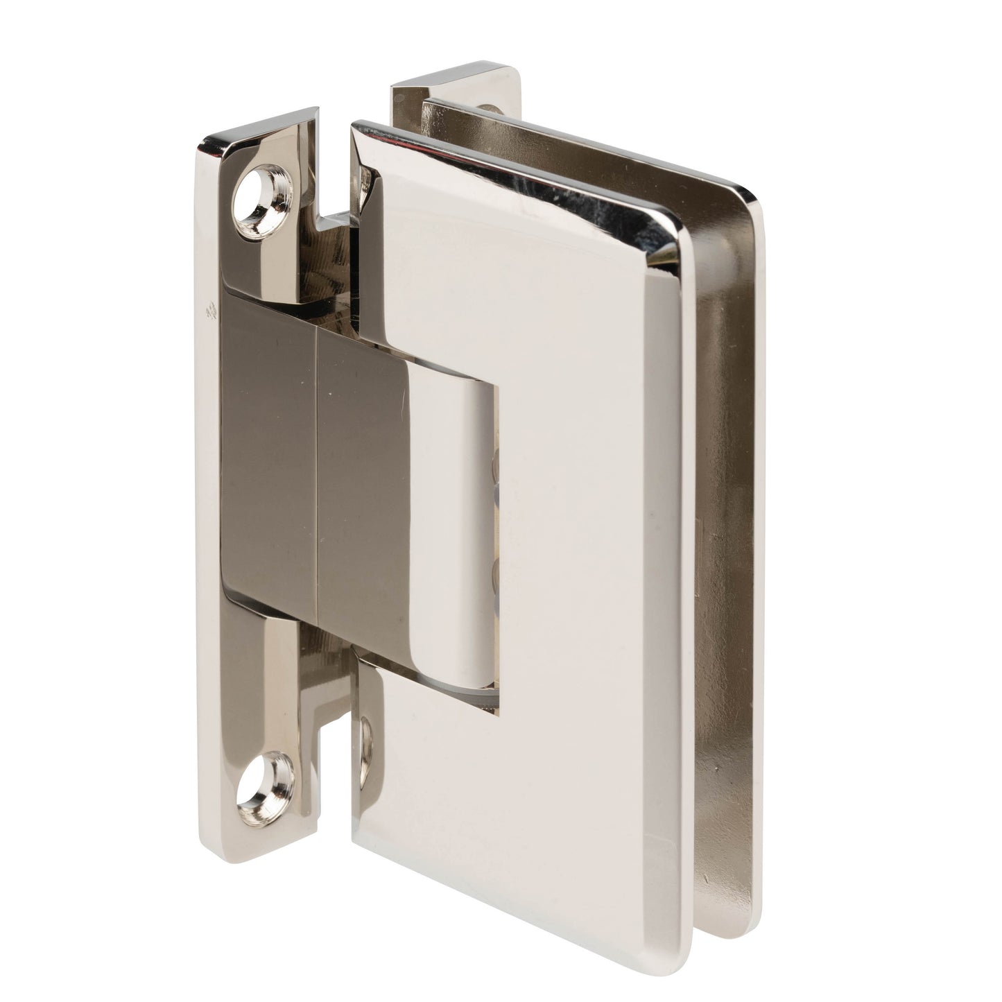 Adjustable Wall Mount Full Back Plate Hinge - Heavy Duty with Beveled Edges