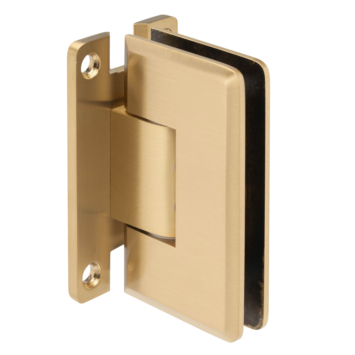 Adjustable Wall Mount Full Back Plate Hinge - Heavy Duty with Beveled Edges