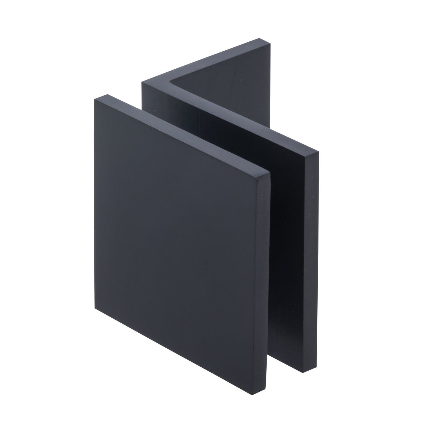 Square Wall Mount Fixed Panel With Small Leg Clamp