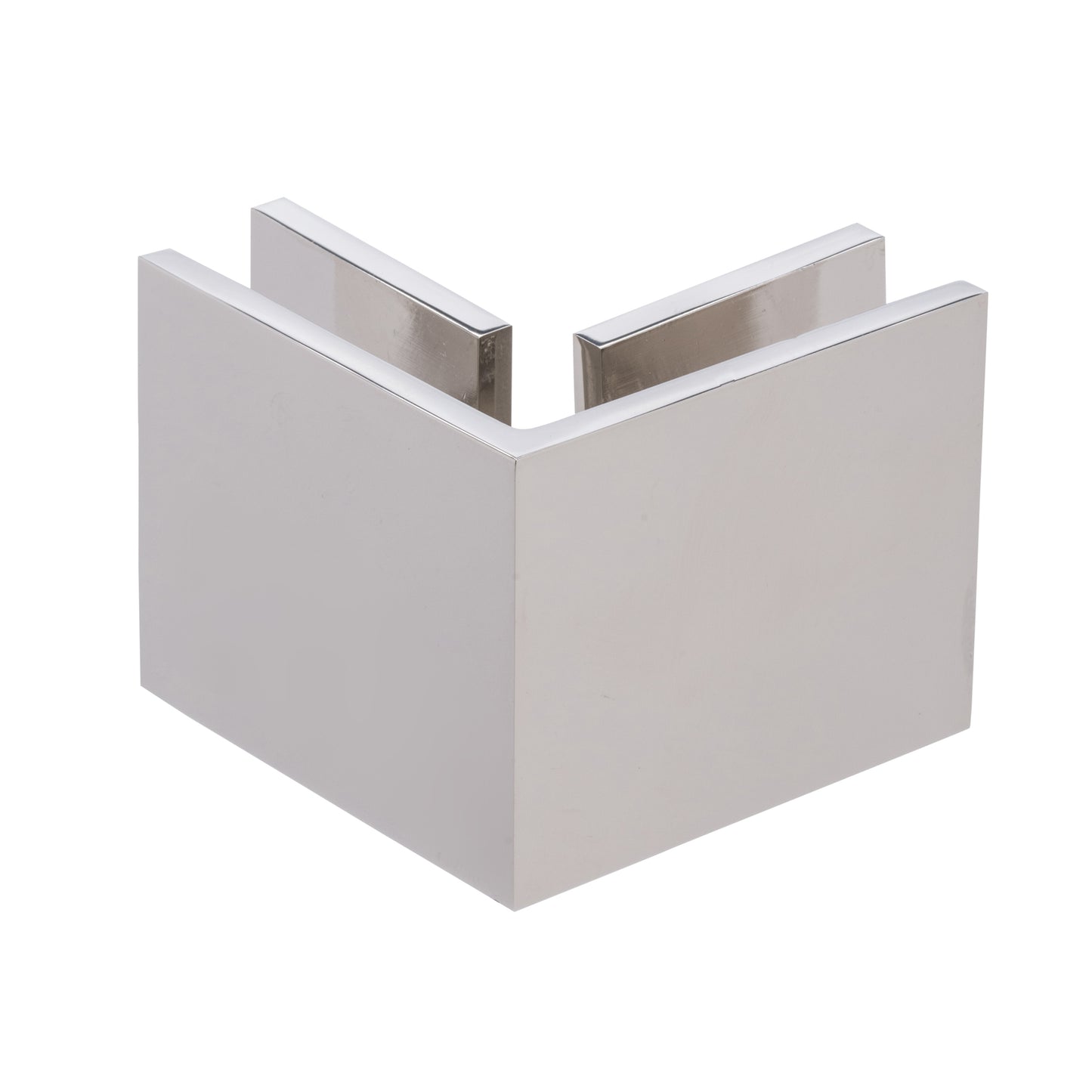 Square Style 90 Degree Glass-to-Glass Clamp