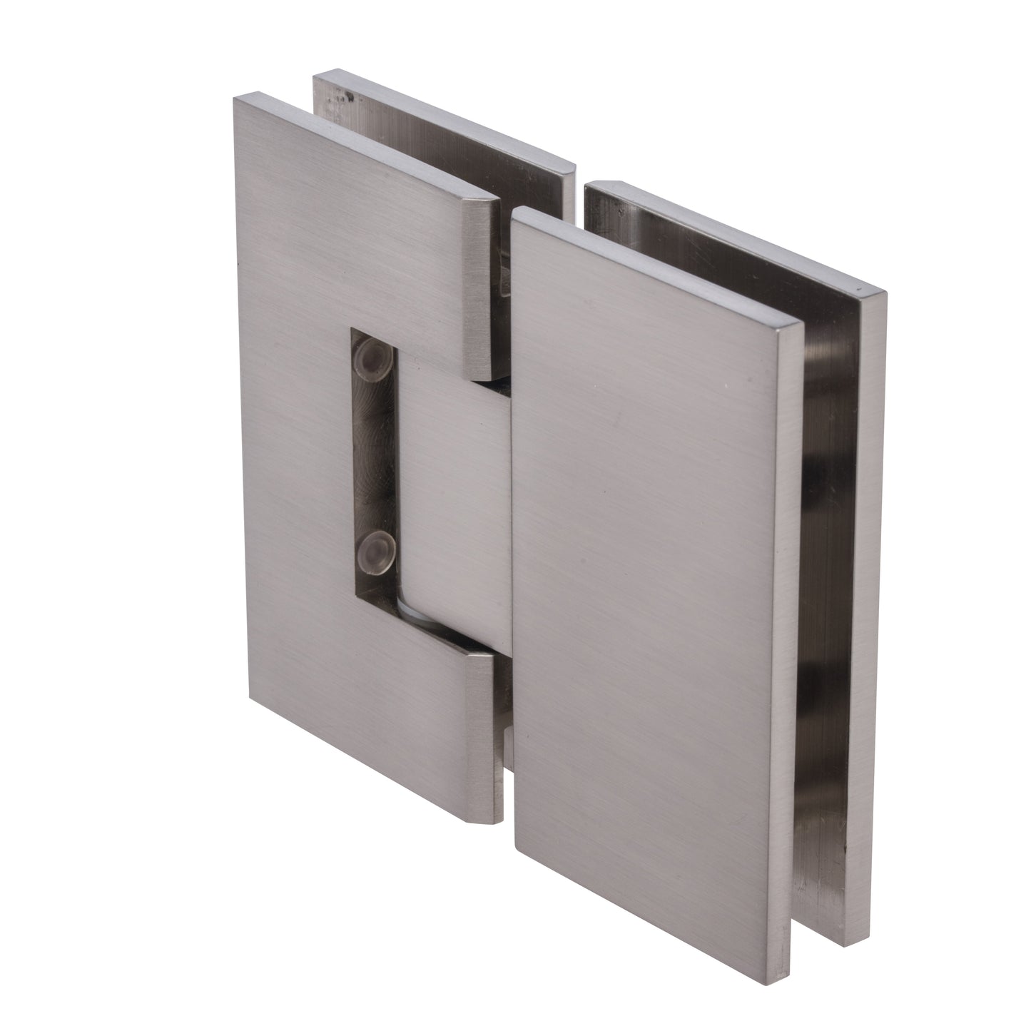 180 Degree Glass-to-Glass Heavy Duty Hinge with Squared Corners