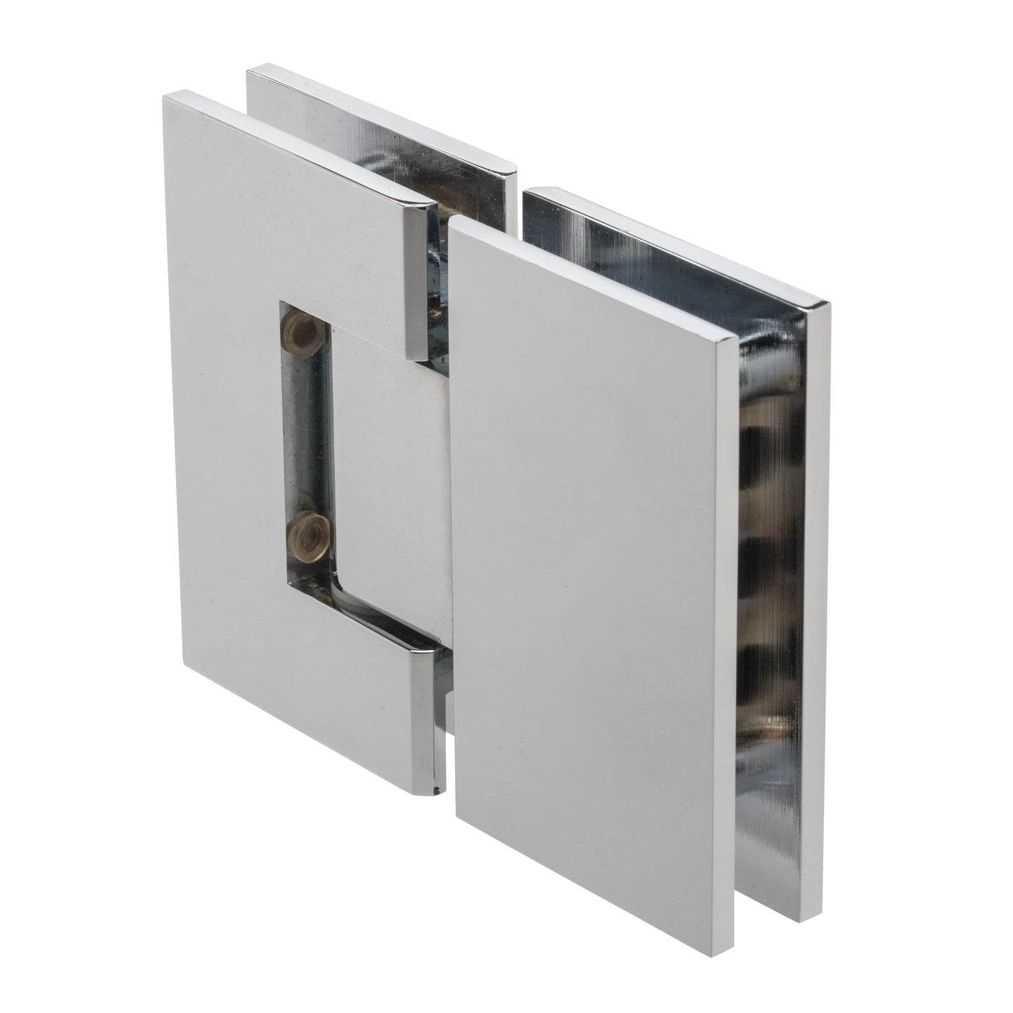 180 Degree Glass-to-Glass Hinge with Squared Corners